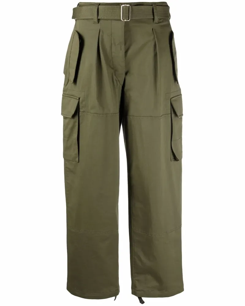 Alberta Ferretti Cargohose mit weitem Bein - Grün Grün
