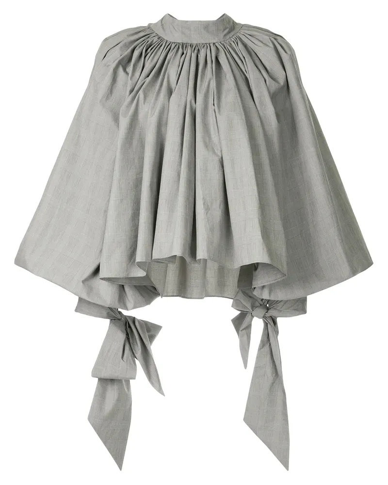 A.W.A.K.E. Ausgestellte Oversized-Bluse - Grau Grau
