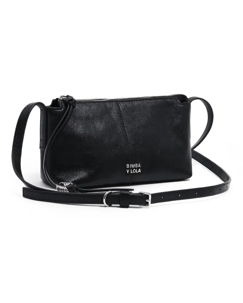 BIMBA Y LOLA Mini-Tasche aus Leder - Schwarz Schwarz