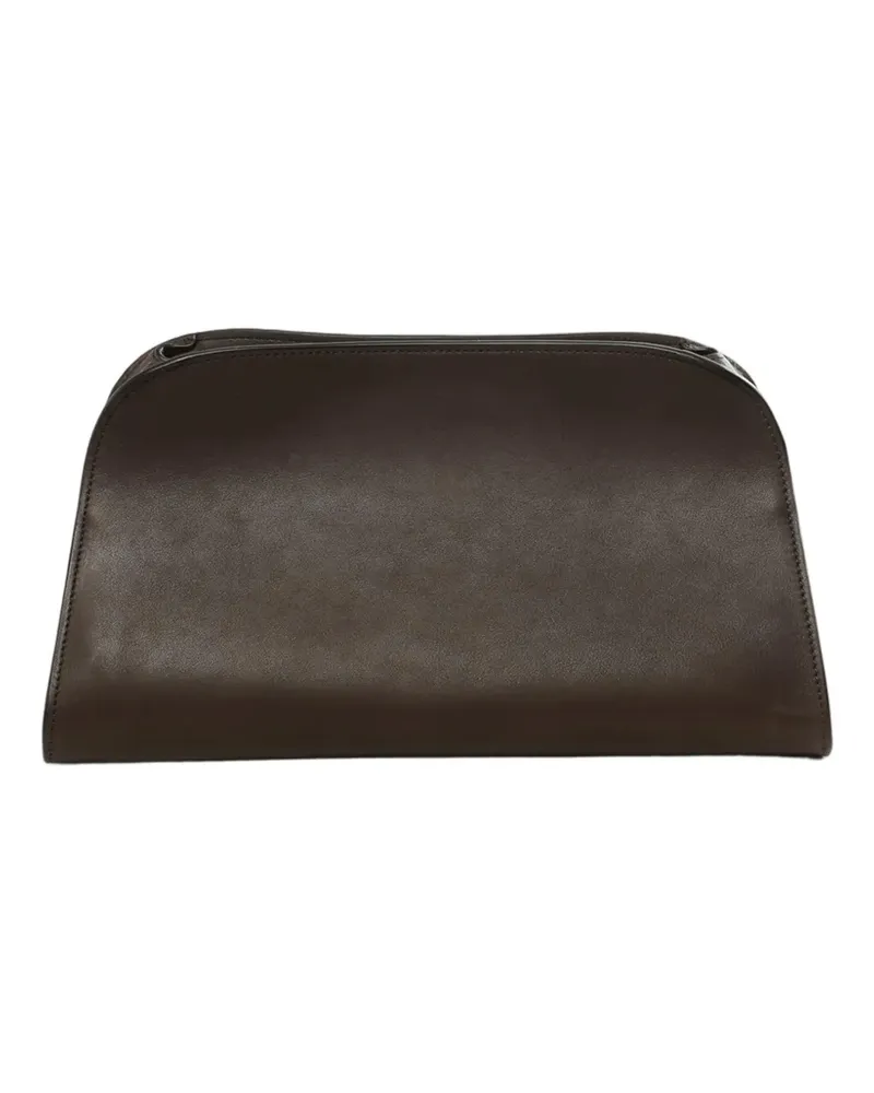 The Row Peggy clutch bag - Braun Braun