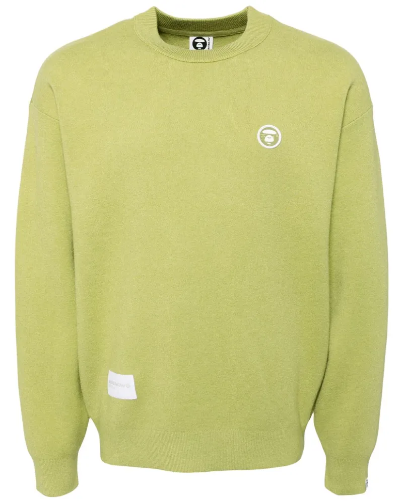 BAPE Pullover mit Moonface-Logo - Grün Grün