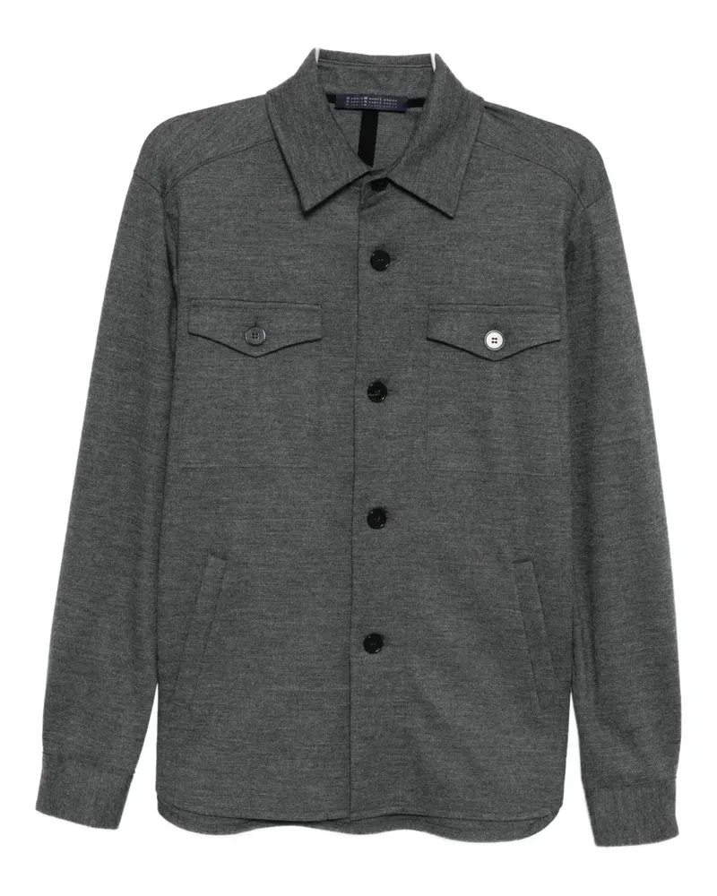 Harris Wharf London Klassische Hemdjacke - Grau Grau