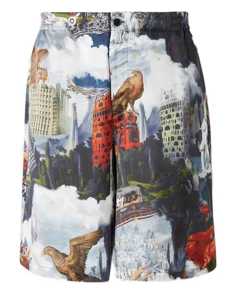 OFF-WHITE Shorts im Patchwork-Look - Blau Blau