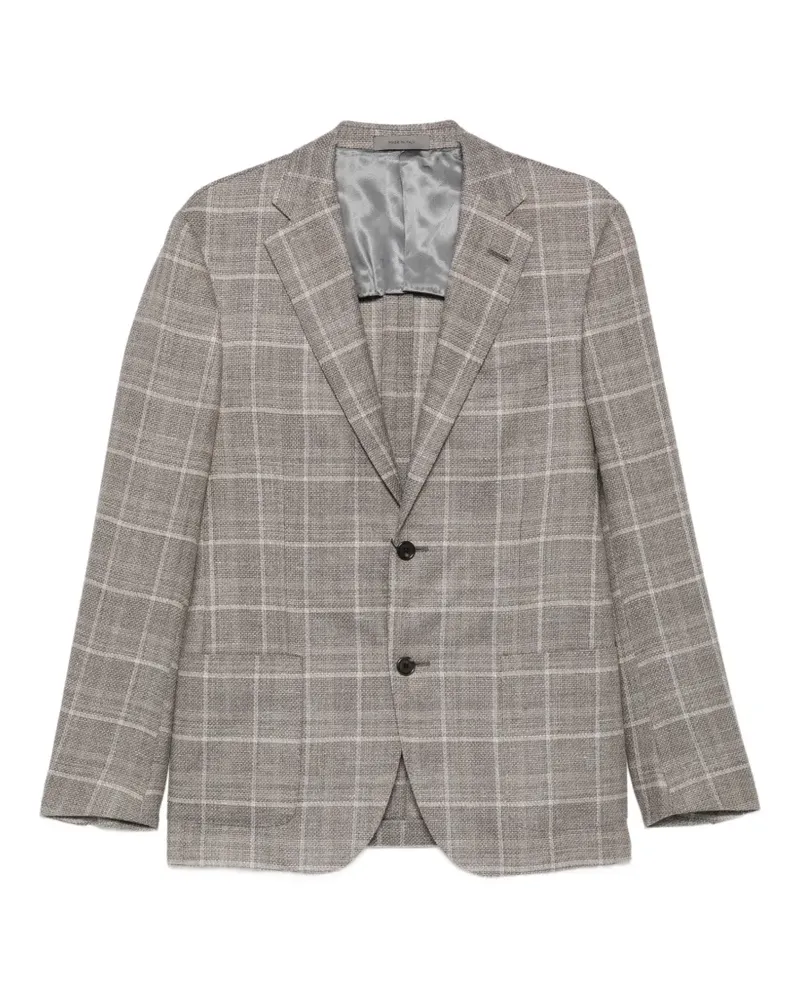 Corneliani Jackett mit Karomuster - Grau Grau