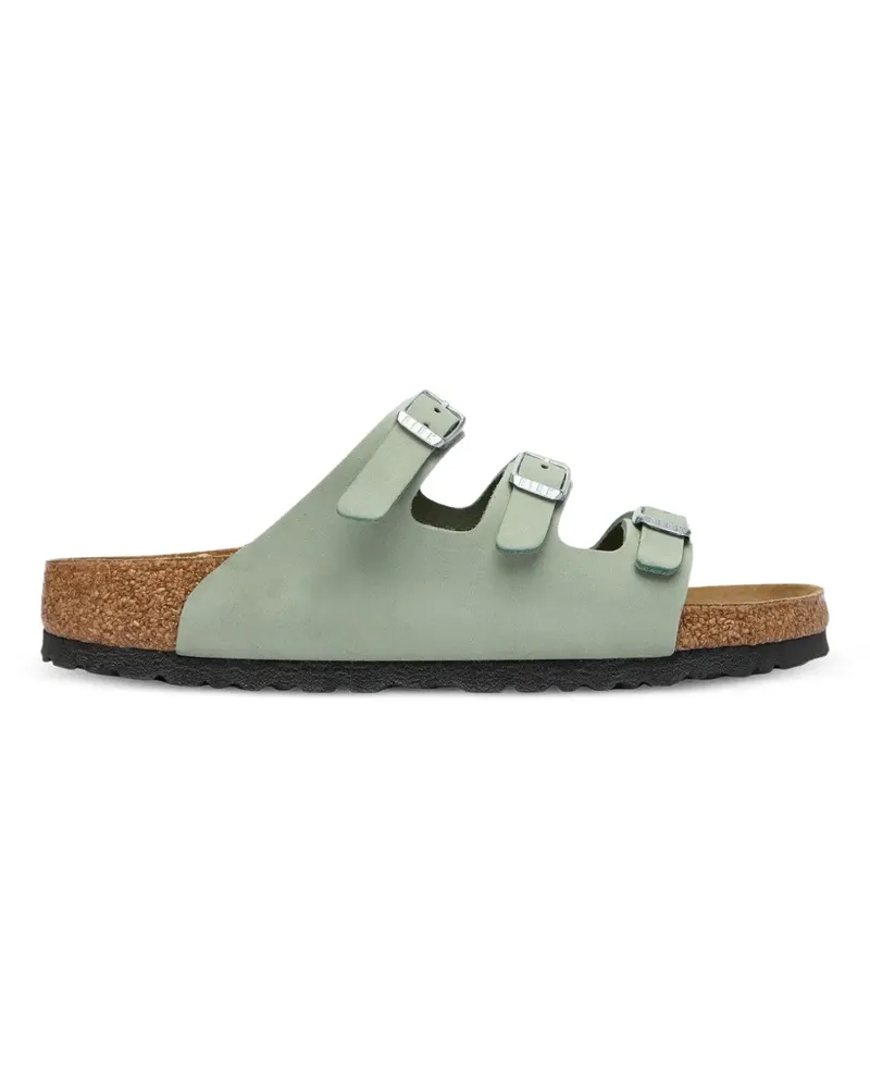 Birkenstock adjustable-straps leather sandals - Grün Grün