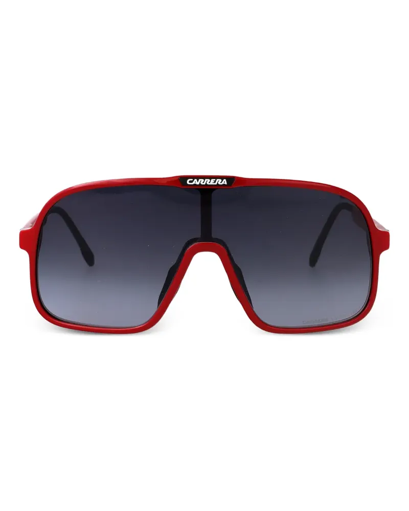 Carrera Sonnenbrille mit Shield-Gestell - Rot Rot