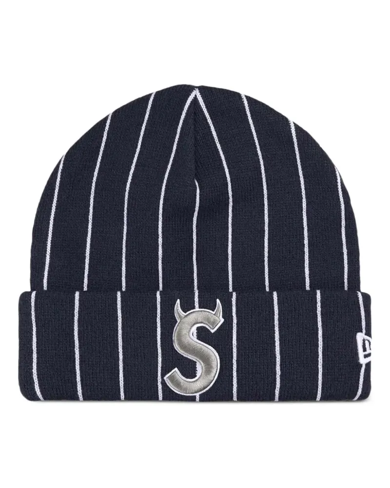 Supreme Being New Era Devil S pinstripe beanie hat - Blau Blau