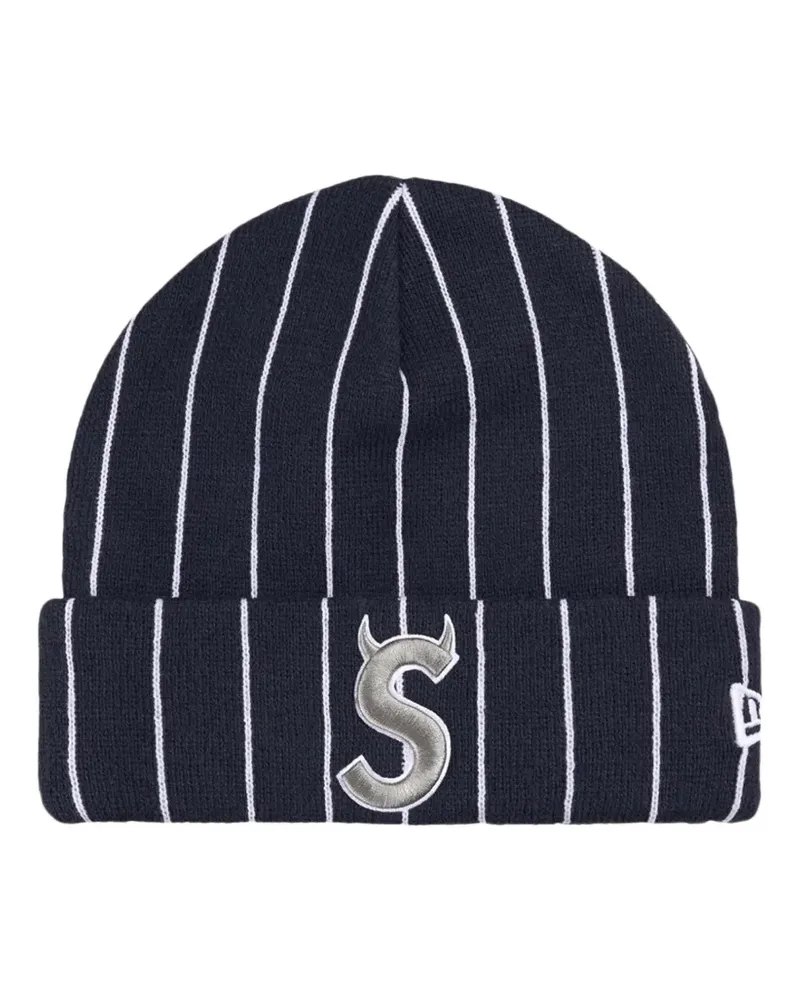 Supreme Being New Era Devil S pinstripe beanie hat - Blau Blau