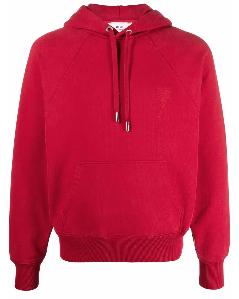 AMI Paris Ami de Coeur Hoodie Rot