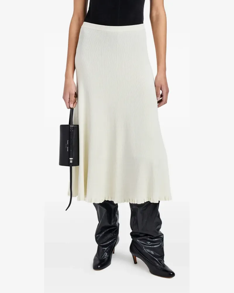 Proenza Schouler Gestrickter Stina Rock - Weiß Weiß