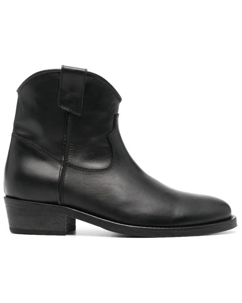 Via Roma 15 Knöchelhohe Cowboystiefel - Schwarz Schwarz