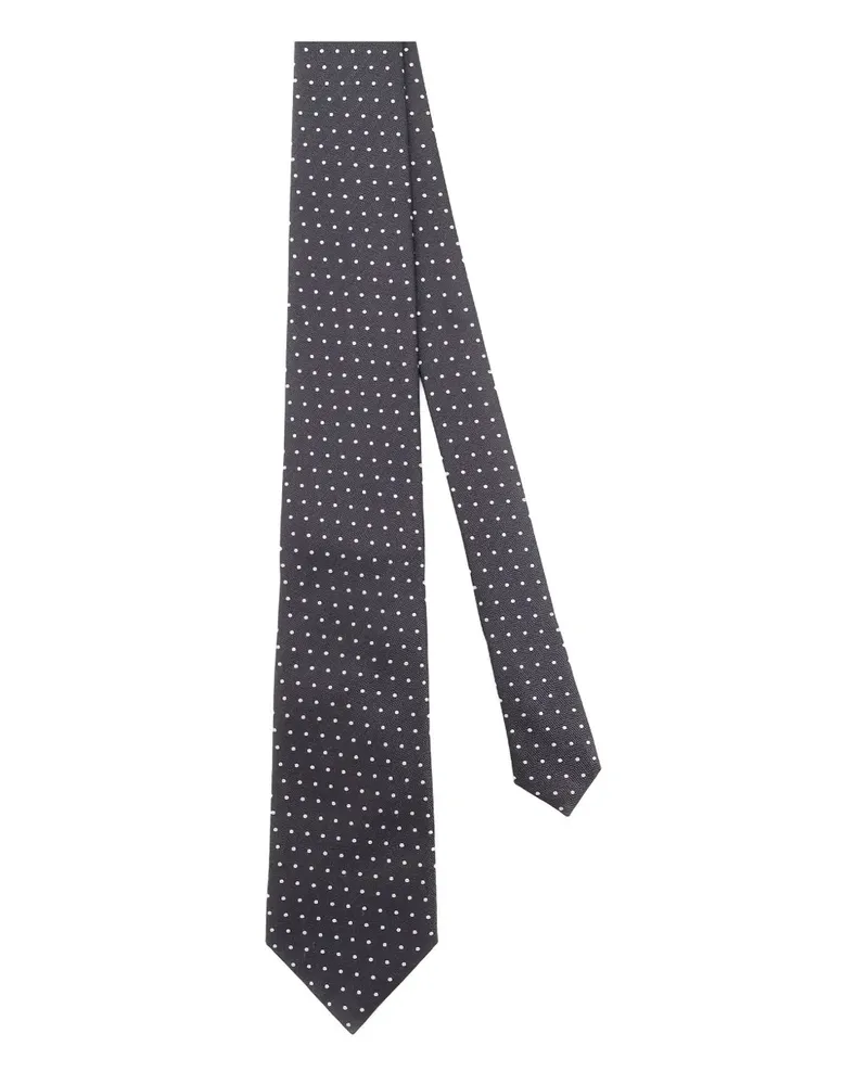Tom Ford Krawatte mit Polka Dots - Grau Grau