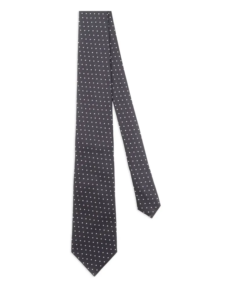 Tom Ford Krawatte mit Polka Dots - Grau Grau