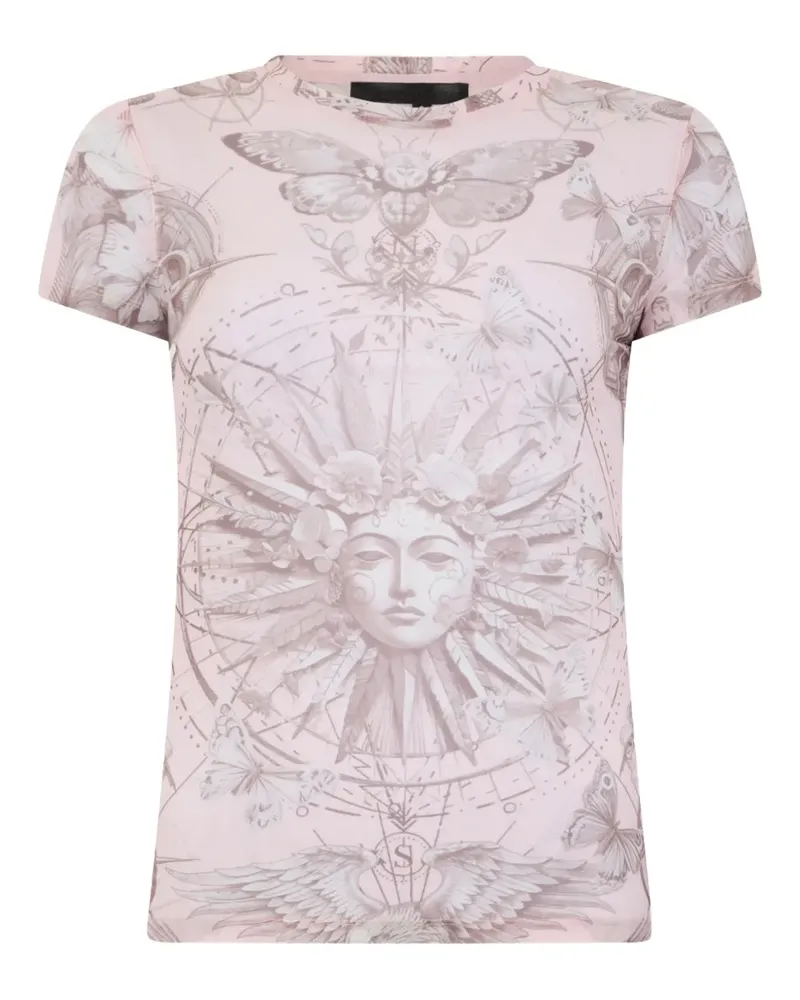 Philipp Plein T-Shirt mit Print - Rosa Rosa
