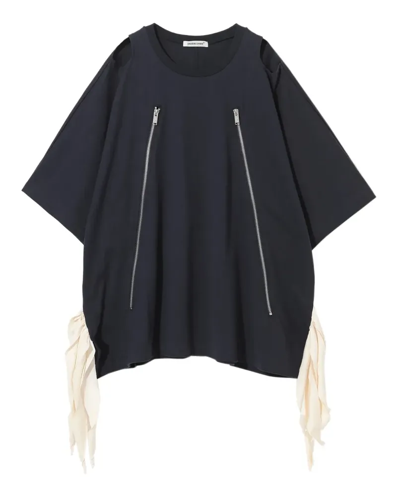 Undercover T-Shirt mit Reißverschlussdetail - Blau Blau