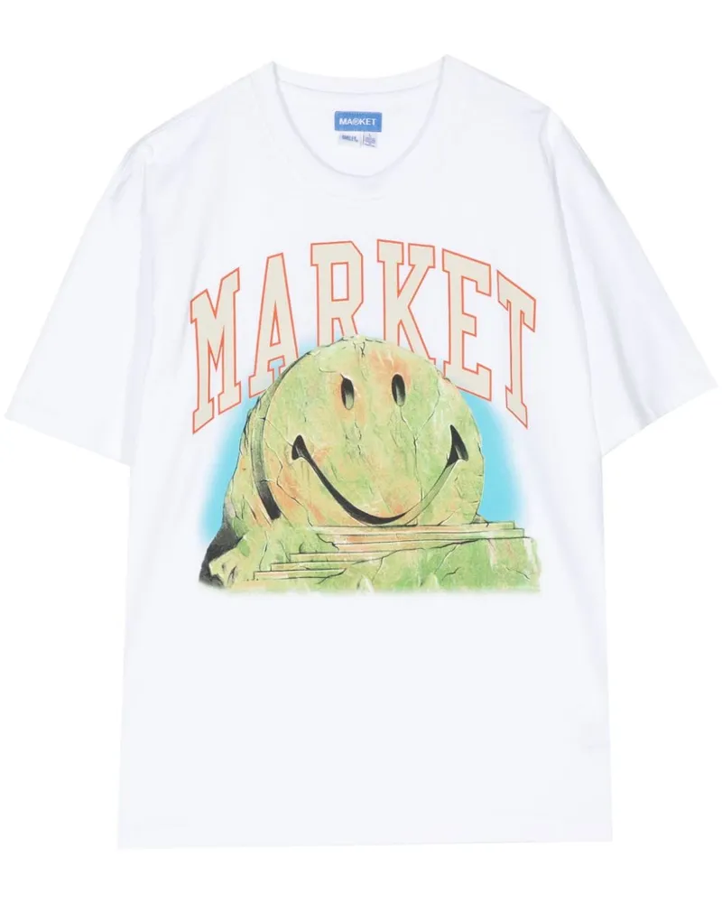 Market Smiley Out of Body T-Shirt Weiß