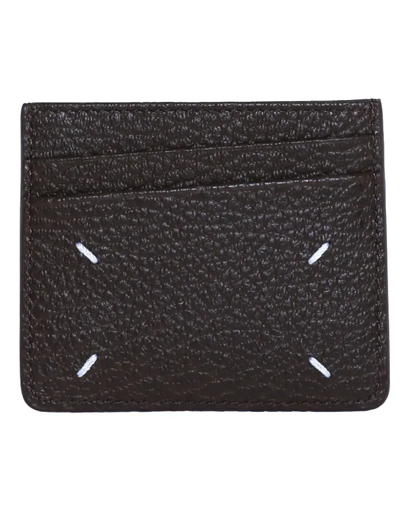 Maison Margiela four stitches cardholder - Braun Braun