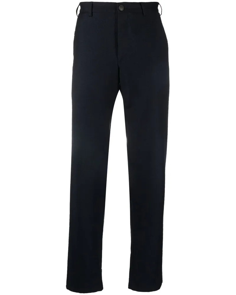Canali Hose aus Wolle - Blau Blau