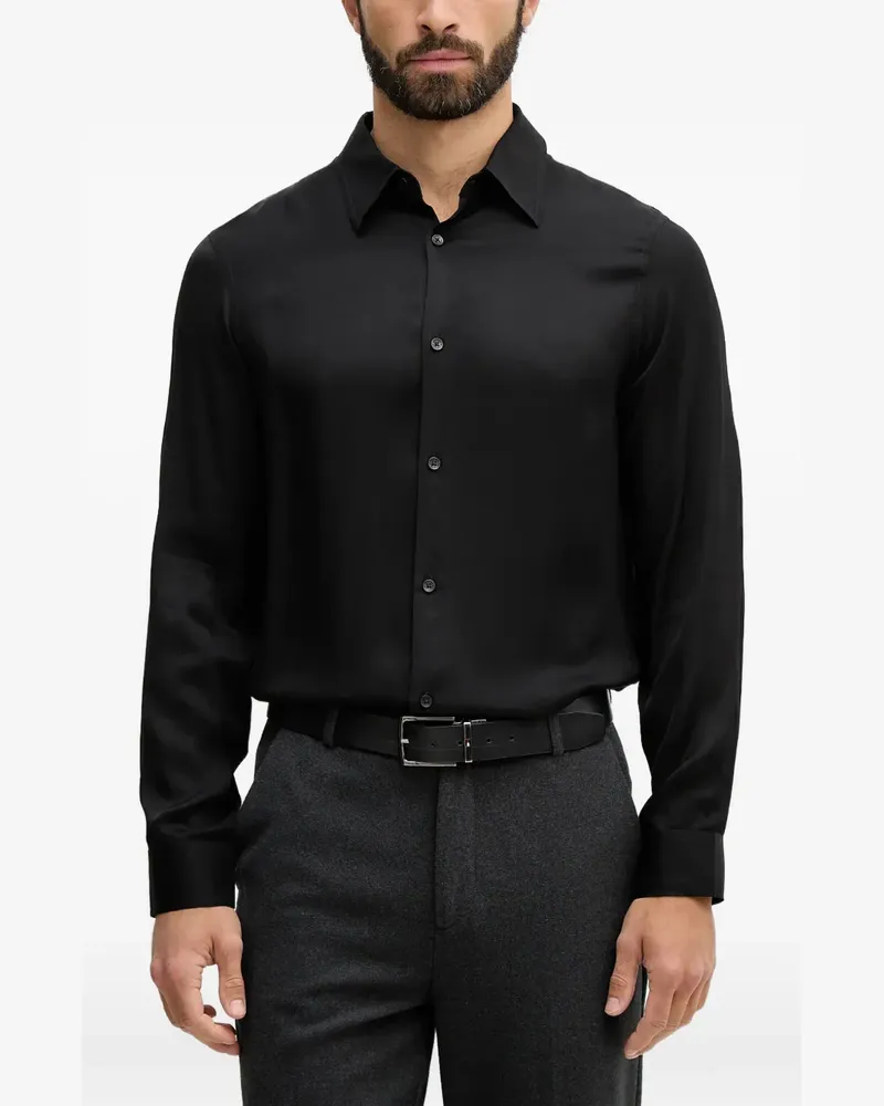 Armani Exchange Klassisches Hemd - Schwarz Schwarz