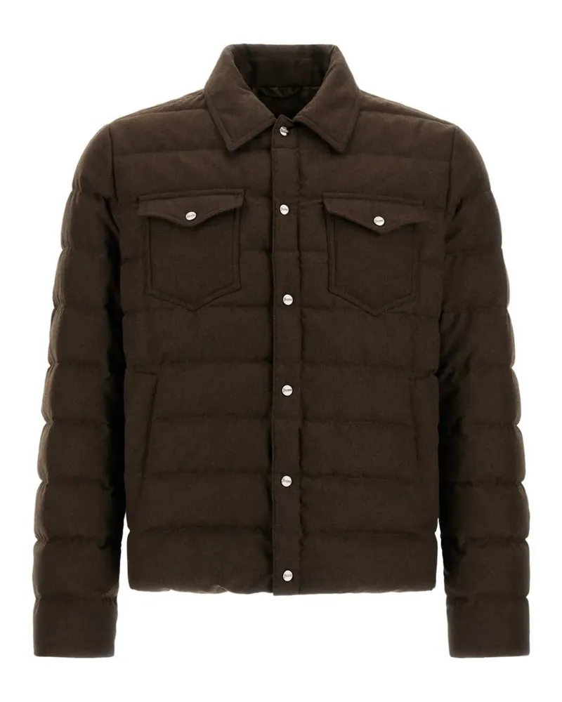 Herno Gesteppte La Camicia Jacke - Braun Braun