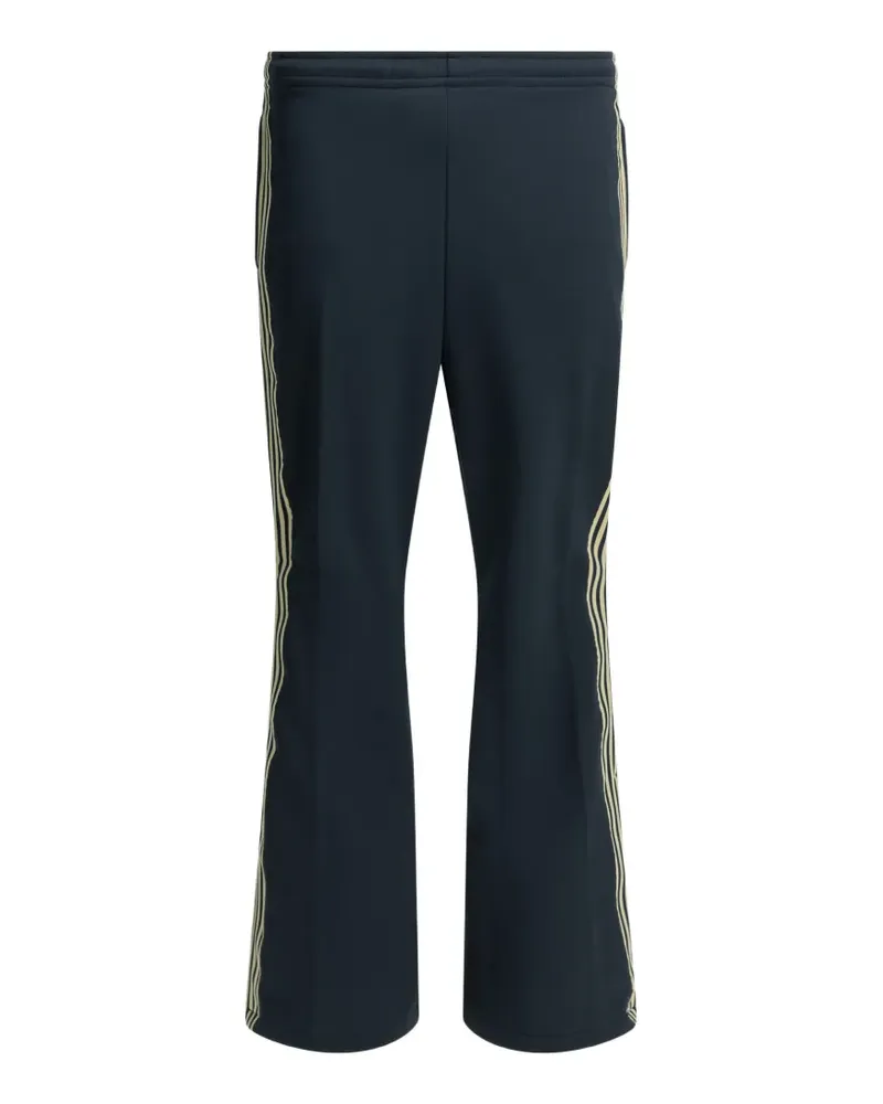KAPITAL Sailor side-stripe logo-patch track pants - Blau Blau
