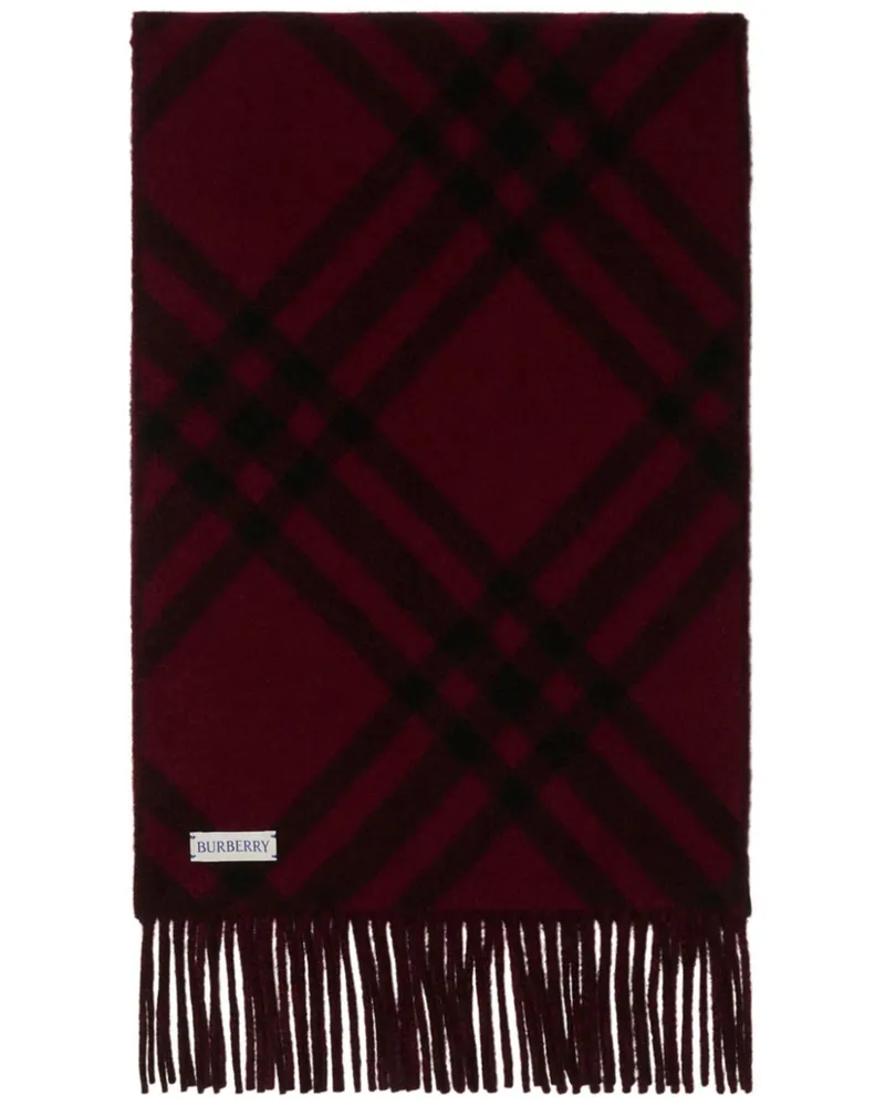 Burberry Karierter Kaschmirschal - Schwarz Schwarz