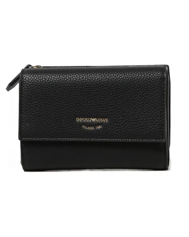 Giorgio Armani zip fastening wallet - Schwarz Schwarz