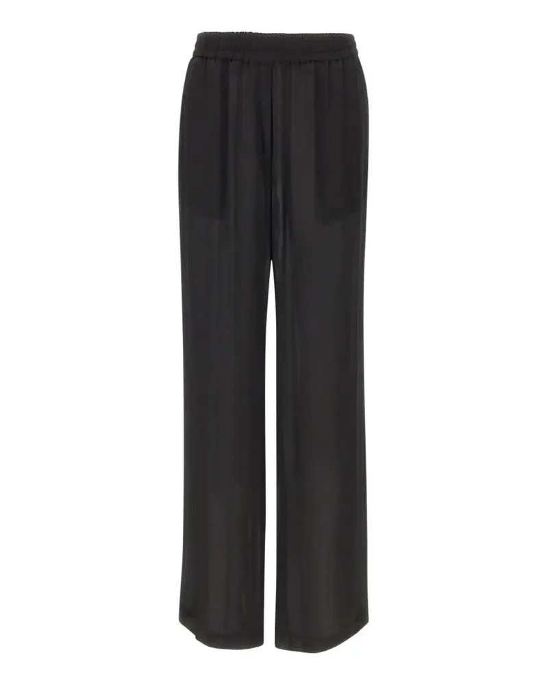 Kaos Icona elasticated-waist palazzo pants - Schwarz Schwarz