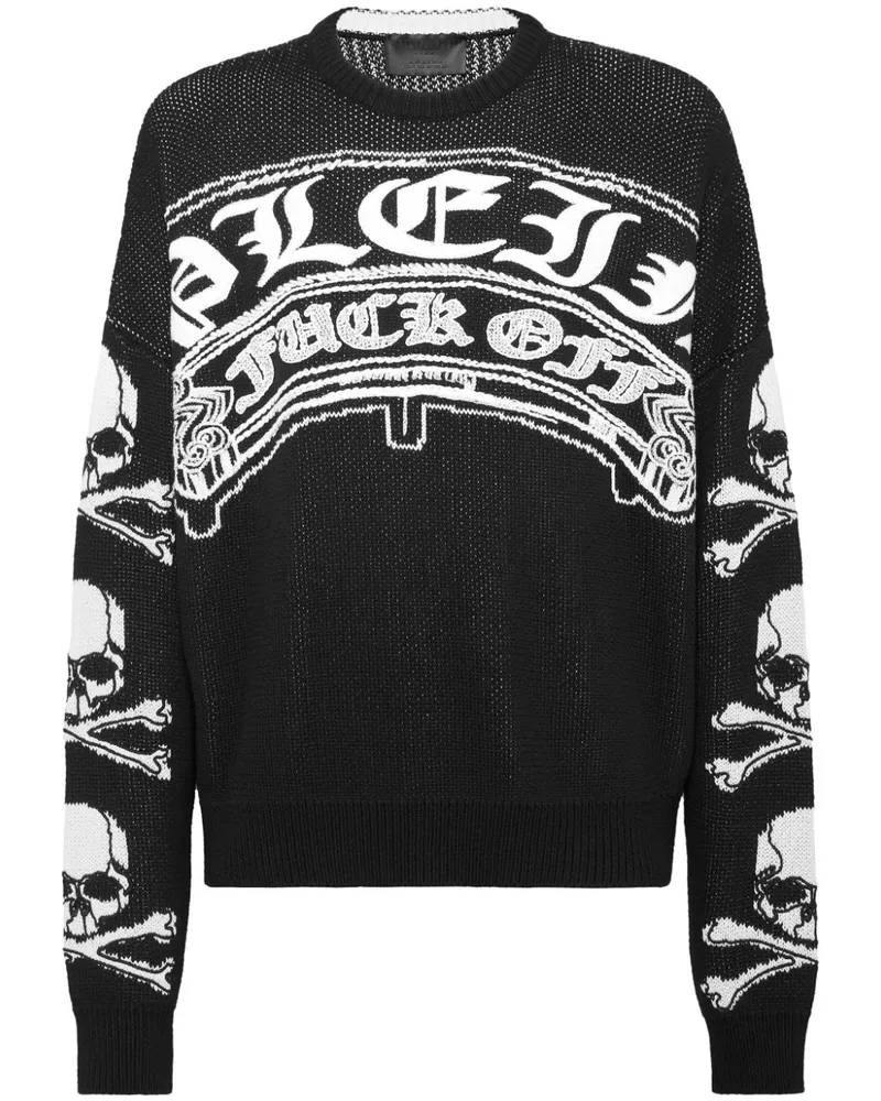 Philipp Plein Gothic Plein Pullover - Schwarz Schwarz