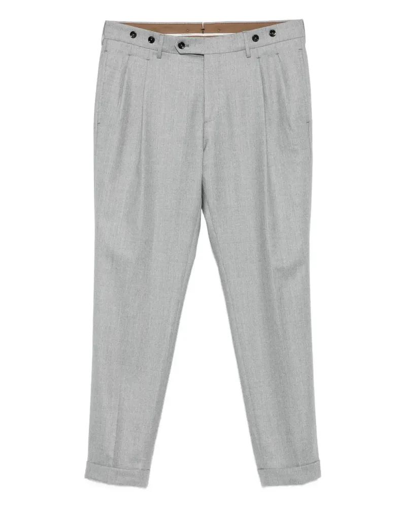 Berwich Hose mit Falten - Grau Grau