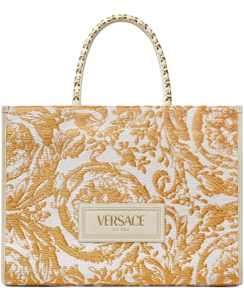 Versace Große Barocco Athena Handtasche - Weiß Weiß