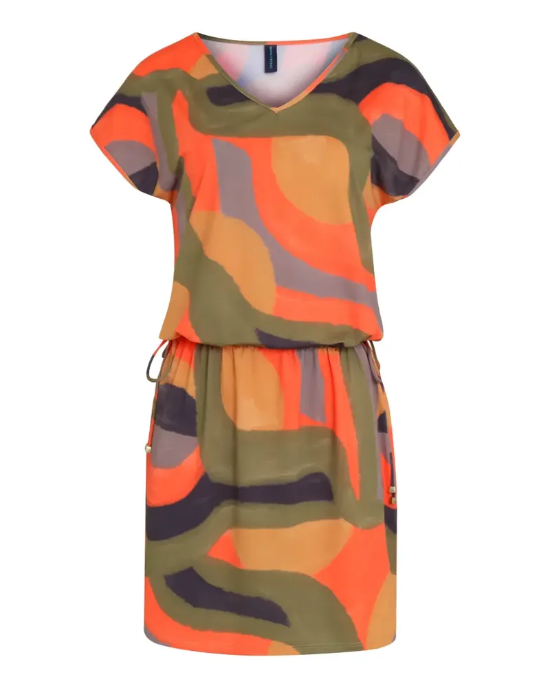 Lygia & Nanny Krishna Kleid mit abstraktem Print - Orange Orange