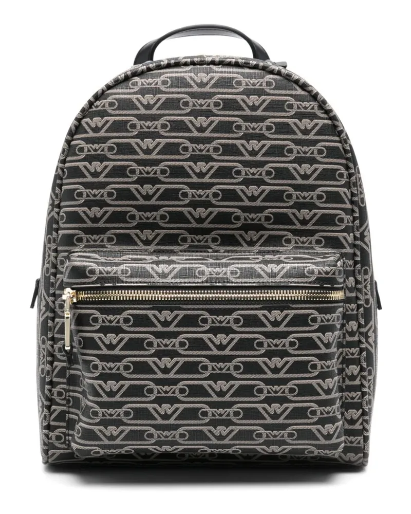 Emporio Armani Rucksack mit Logo-Print Schwarz