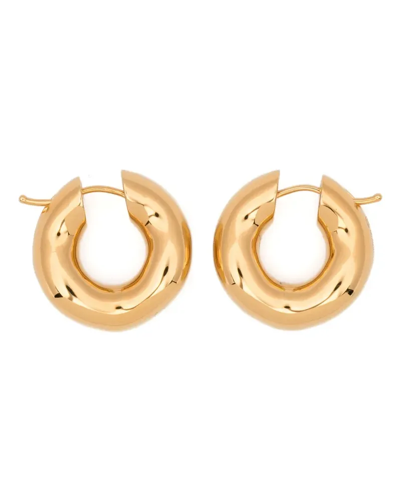 Charlotte Chesnais Wave Blow hoop earrings - Gold Gold