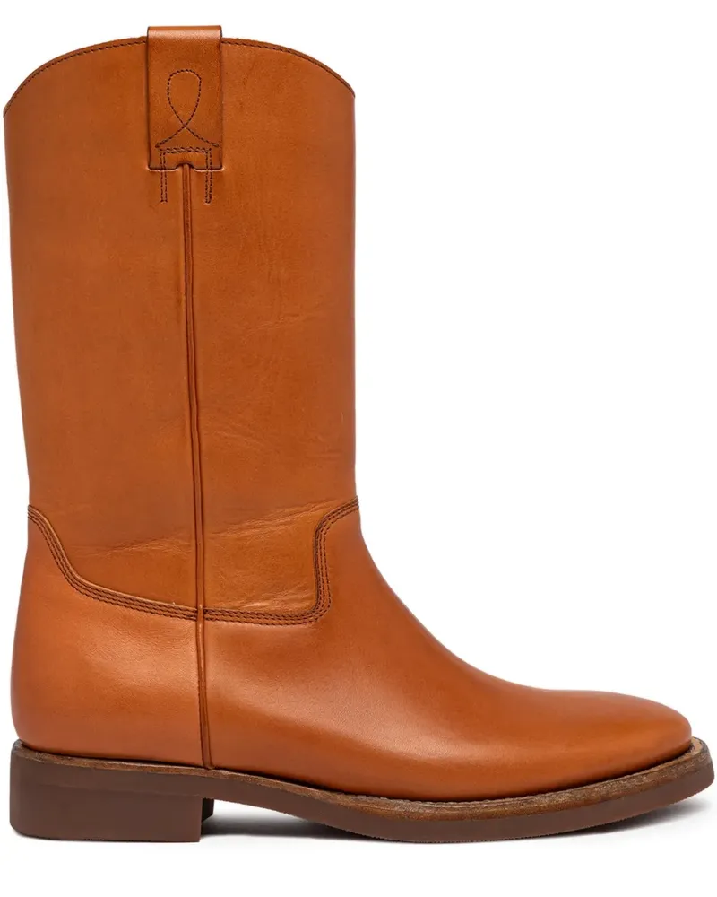 Buttero stitch detail boots - Braun Braun