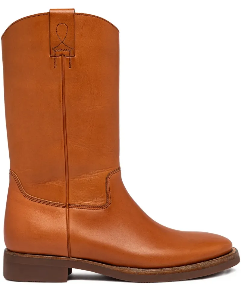 Buttero stitch detail boots - Braun Braun