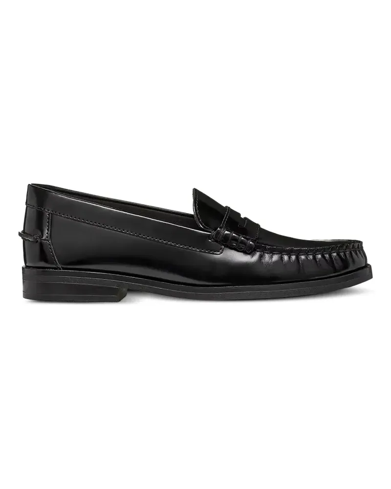 Geox Noemen polished-finish penny loafers - Schwarz Schwarz