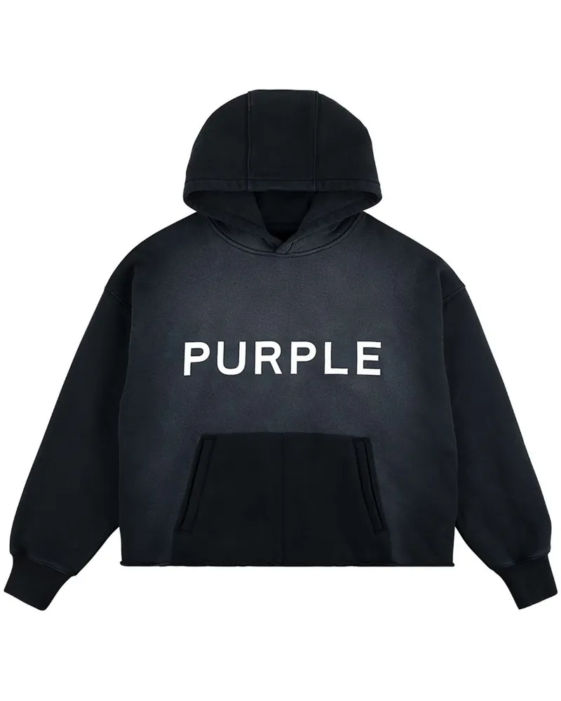 PURPLE BRAND Wordmark Hoodie - Schwarz Schwarz