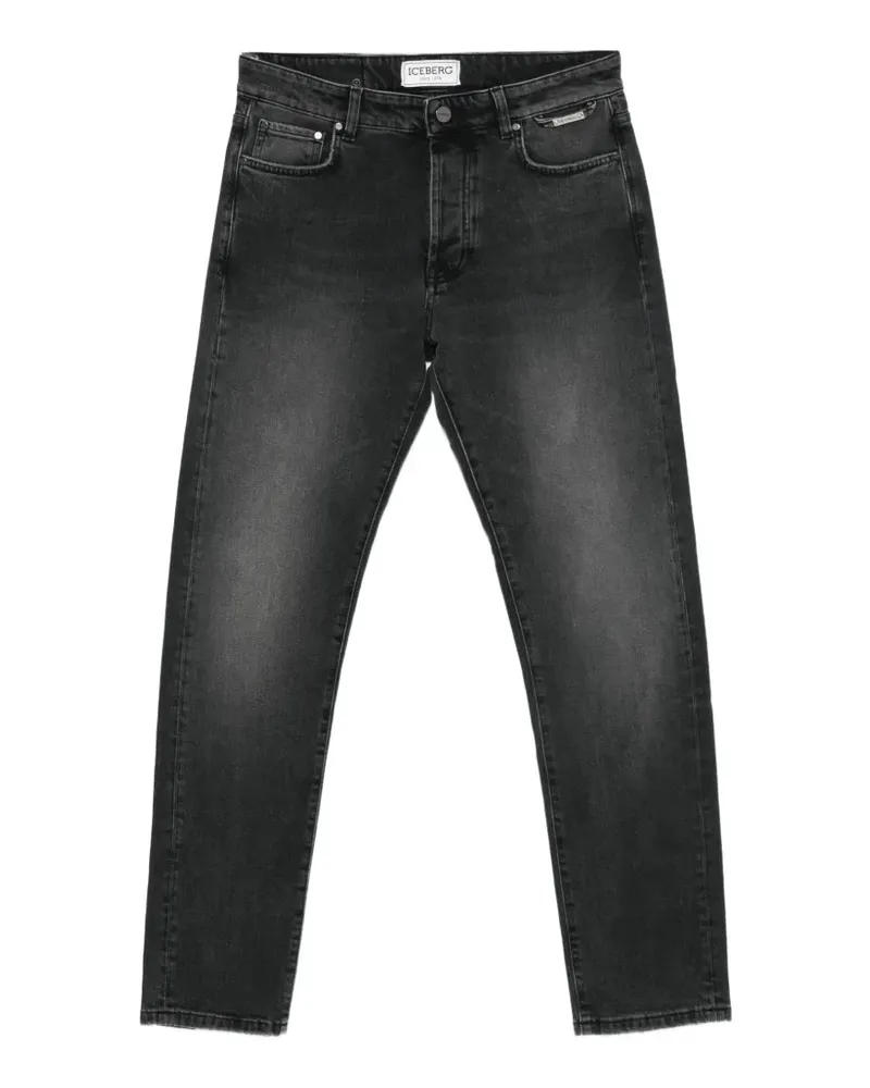 Iceberg faded-effect jeans - Schwarz Schwarz