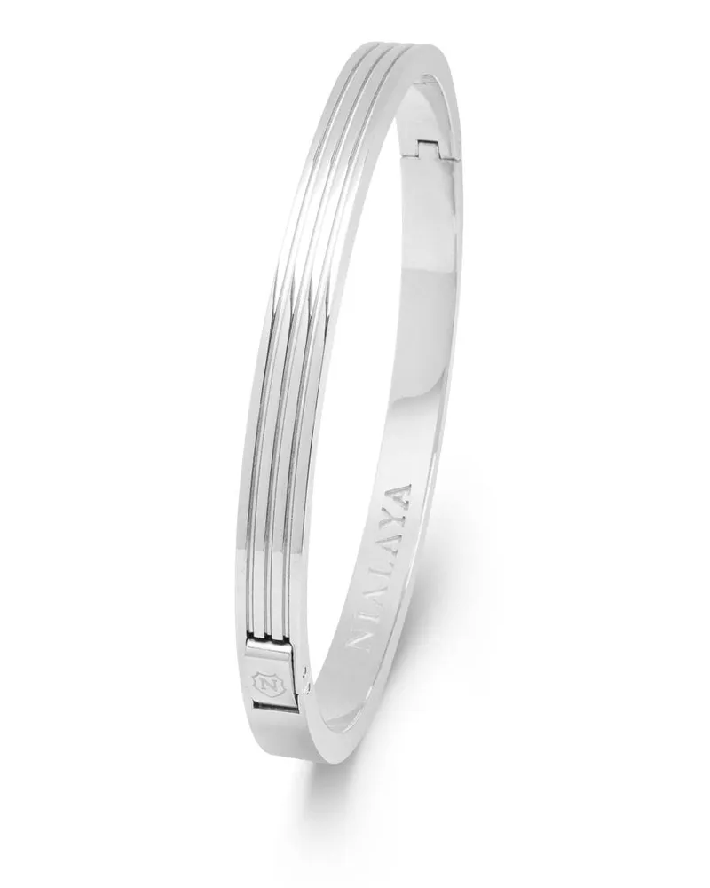 Nialaya Geformtes Armband - Silber Silber