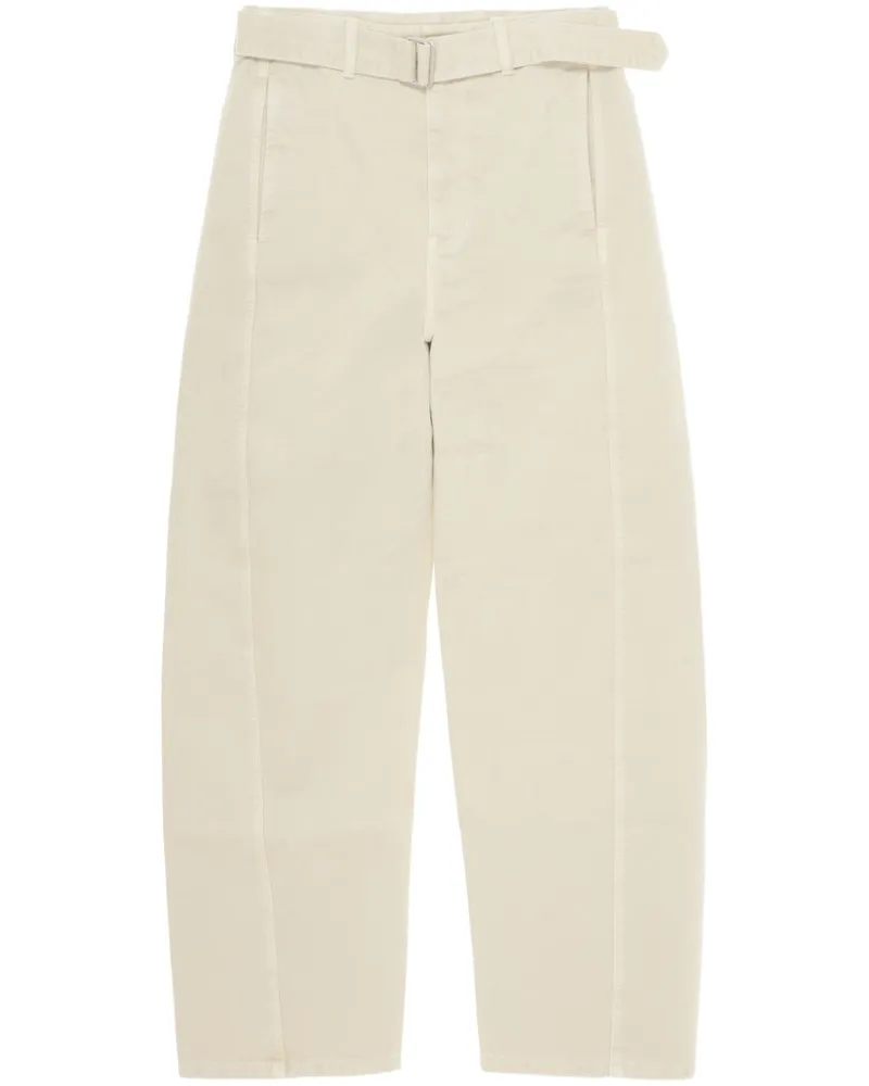 Christophe Lemaire Verdrehte Wide-Leg-Jeans - Nude Nude