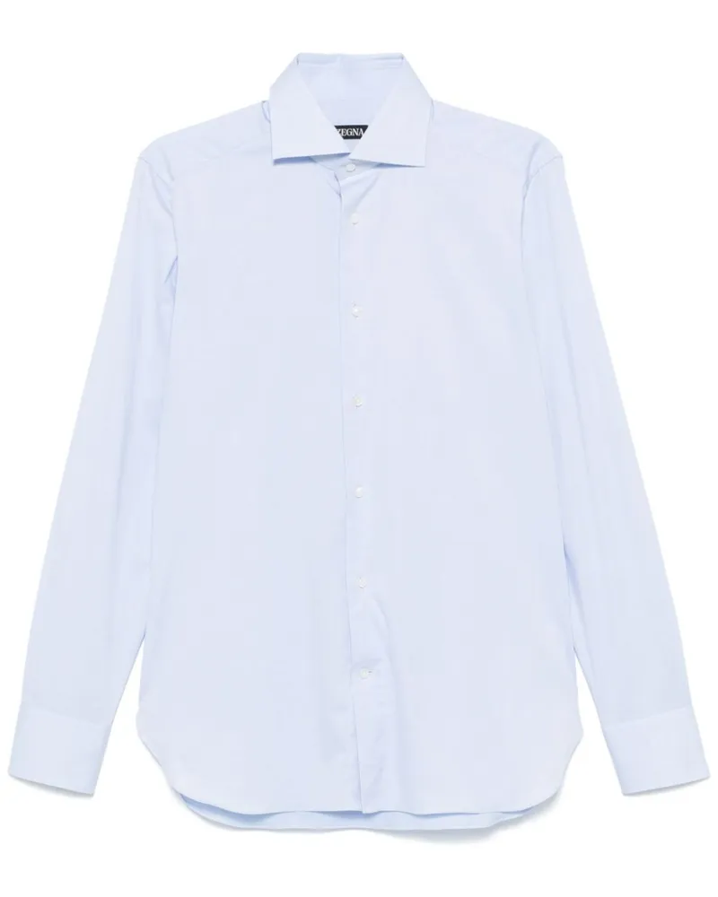 Ermenegildo Zegna Hemd mit meliertem Effekt - Blau Blau