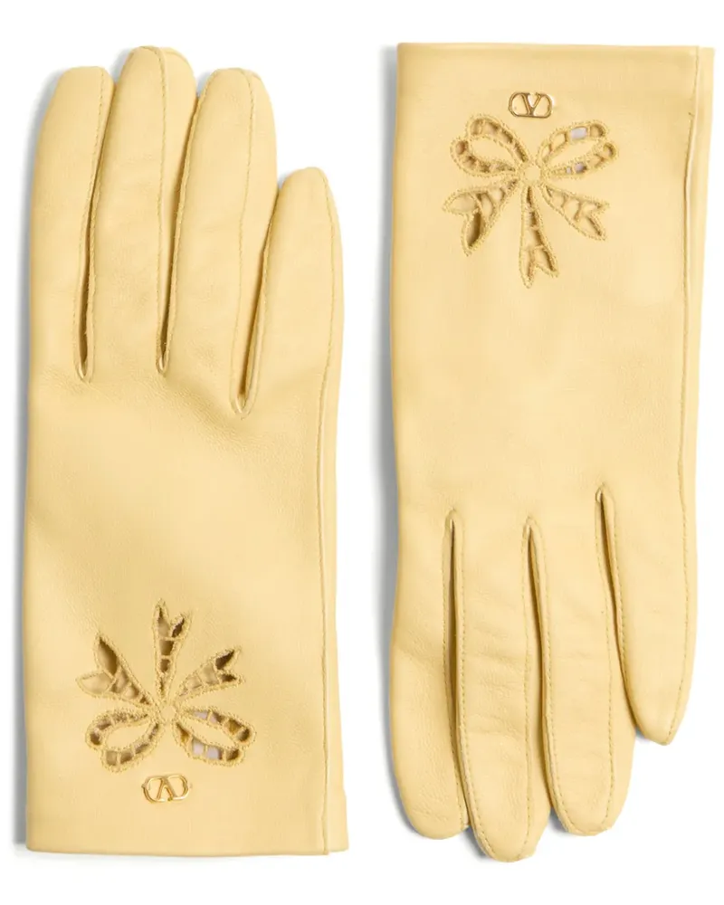 Valentino Garavani VLogo Signature Handschuhe - Gelb Gelb