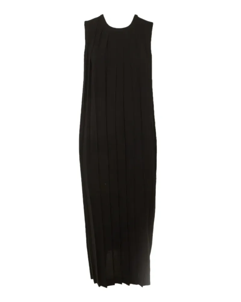 Neil Barrett Pleated maxi dress - Schwarz Schwarz