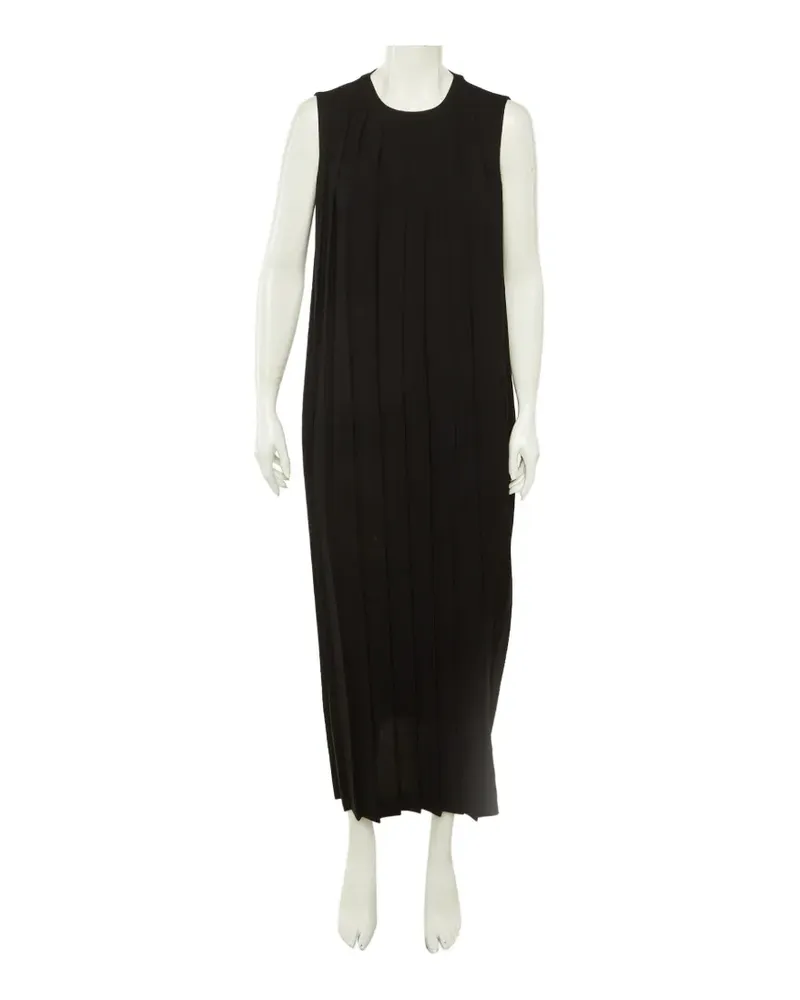 Neil Barrett Pleated maxi dress - Schwarz Schwarz