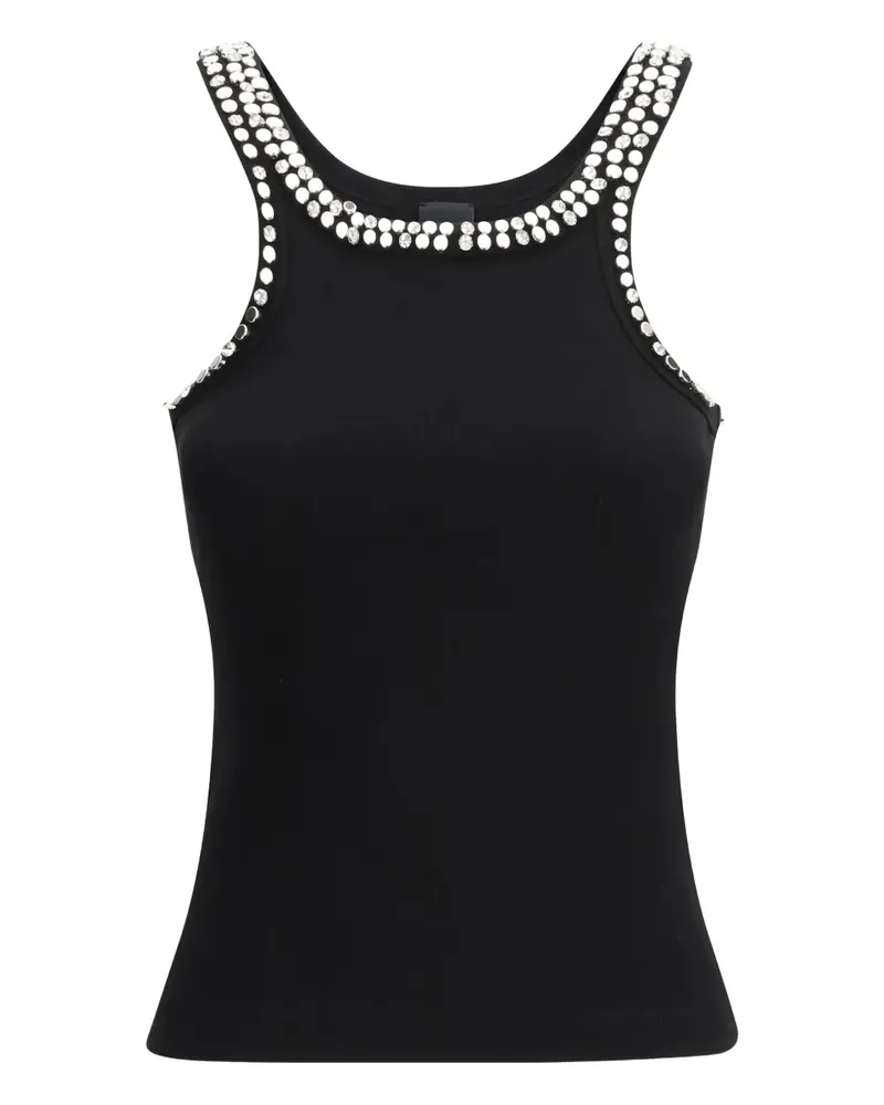 Pinko beaded top - Schwarz Schwarz