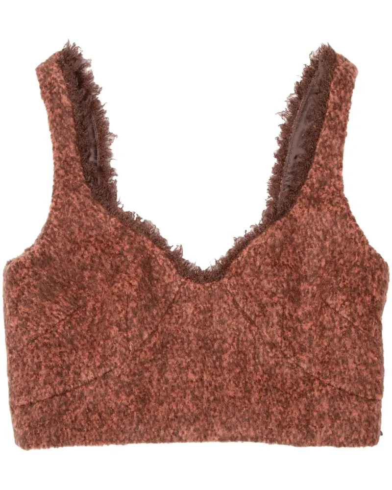 Muller of Yoshiokubo Cropped-Top - Braun Braun