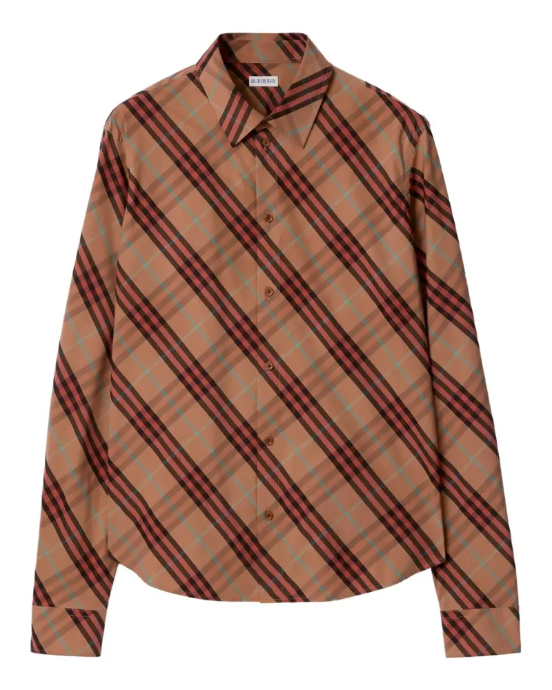 Burberry checked buttoned cotton shirt - Braun Braun