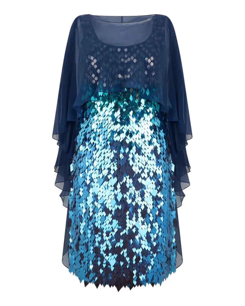 Alberta Ferretti sequin-embellished mini dress - Blau Blau