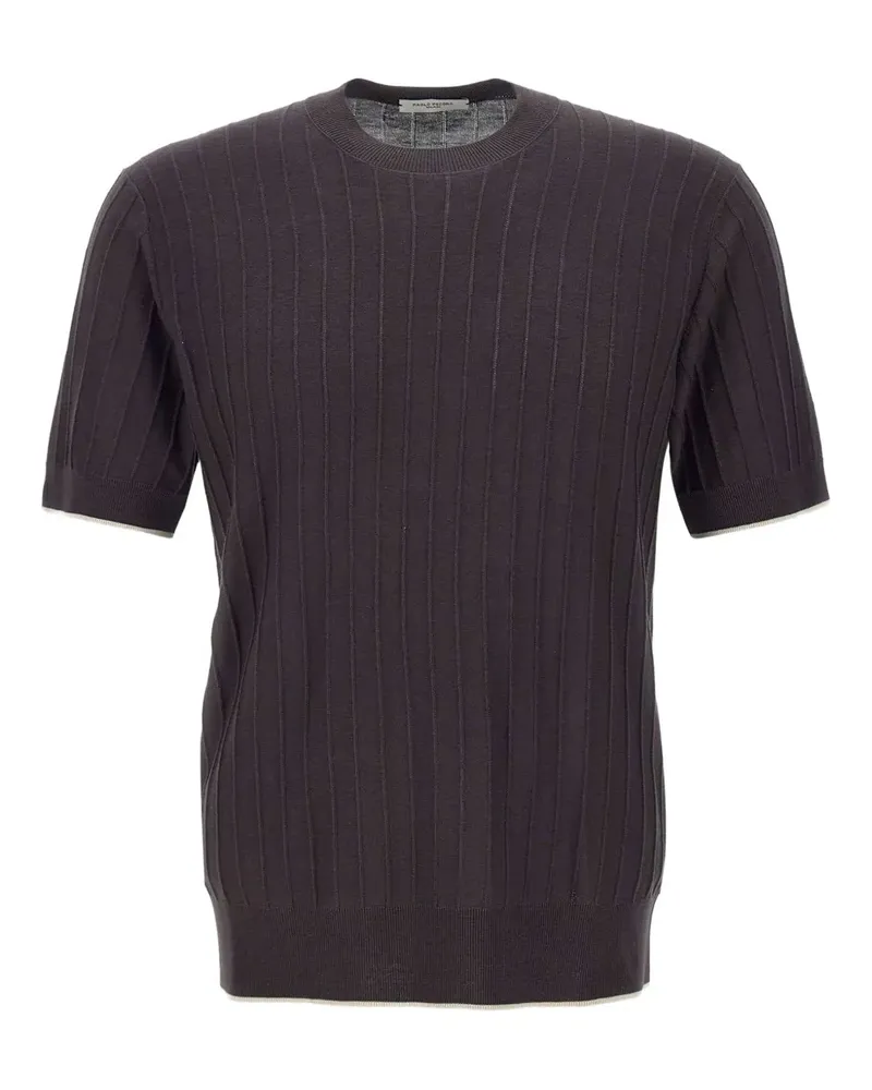 Paolo Pecora Milano Klassisches T-Shirt - Braun Braun